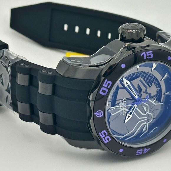 Invicta MARVEL BLACK PANTHER Limited Edition 48mm Black Dial Watch NEW Rare Find - Picture 6 of 8